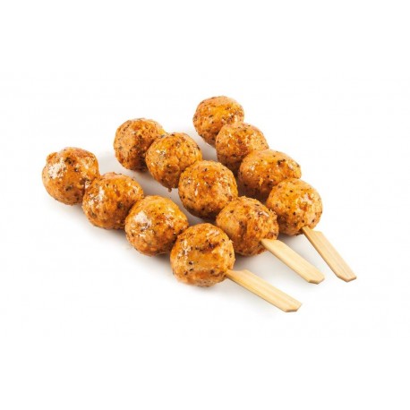 Brochette de boulettes marinées